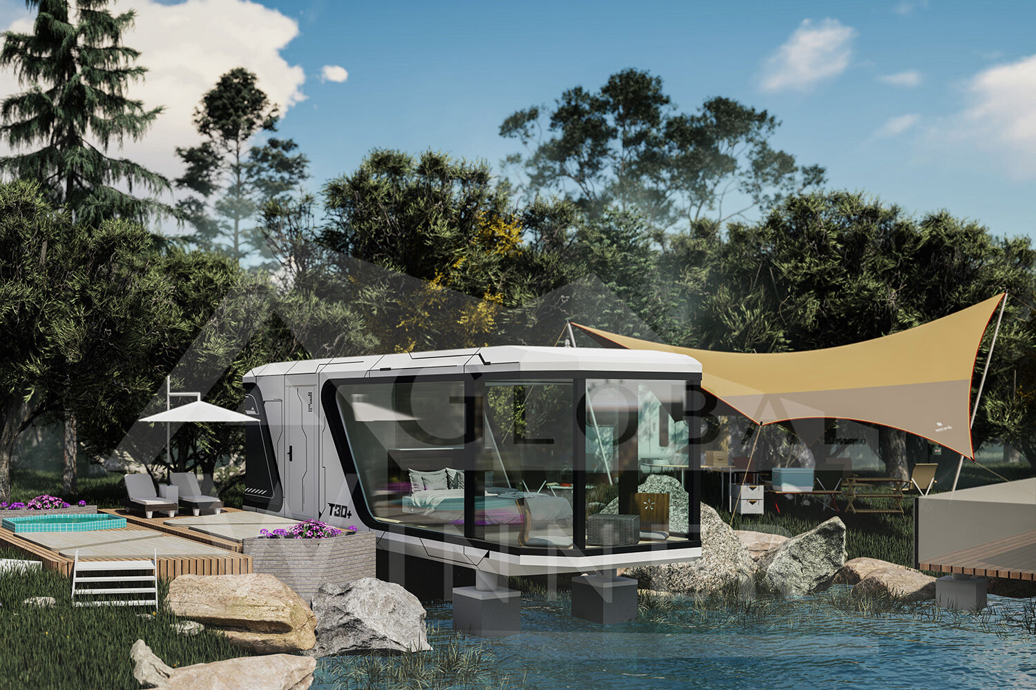 28m² space capsule mobile  house