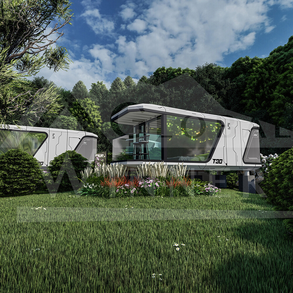 28m² Aluminum alloy mobile container with terrace house